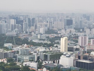 Obraz premium The panorama view of Singapore, Singapore