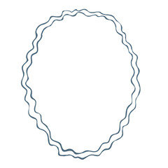 Line Art Illustration of Hand Drawn Frame. Vector Graphic.