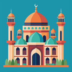 taj mahal vector illustration