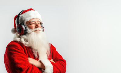 Santa Claus Frame Blank Colored Background - Space for Text