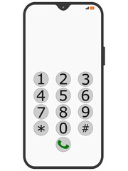 smartphone of telephone screen 