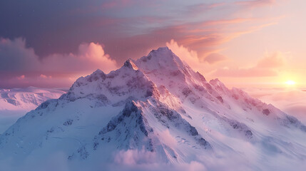 Breathtaking view of the aurora borealis illuminating snowy mountain peaks during twilight, showcasing nature's vibrant colors and stunning landscapes.