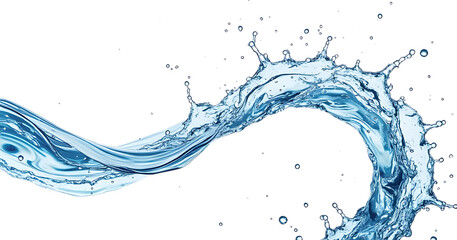 water splash isolated on white background