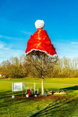 Weihnachtliche Stimmung im Kurpark der oberfränkischen Kurstadt Bad Rodach - Bayern - Deutschland