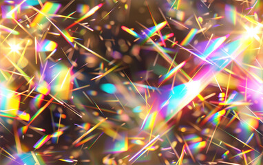 Colorful holographic crystal texture background