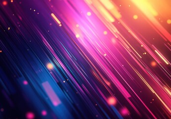 Obraz premium Vibrant Abstract Background with Colorful Light Streaks and Bokeh Effect Perfect for Creative Designs and Modern Digital Art Projects