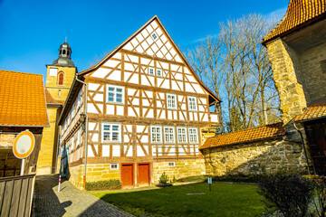 Weihnachtliche Stimmung im Kurpark der oberfränkischen Kurstadt Bad Rodach - Bayern - Deutschland