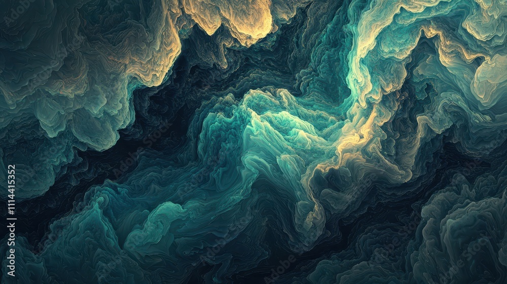 Poster abstract futuristic gradient background with fluid shapes and dynamic textures