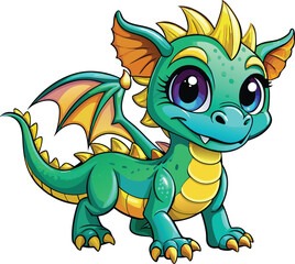 Fototapeta premium Cartoon dragon