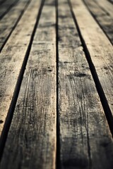 A close-up view of a wooden floor with intricate details