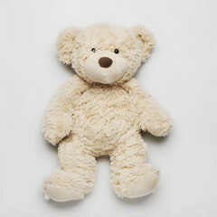 Teddy bear toy, isolated on white background