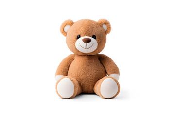 Obraz premium Teddy bear toy, isolated on white background
