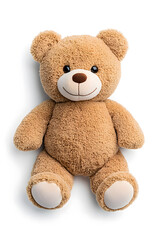 Obraz premium Teddy bear toy, isolated on white background