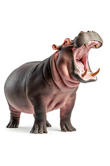 Fototapeta premium Hippopotamus isolated on white