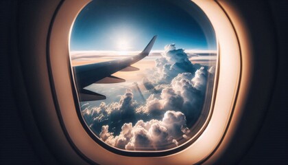 view from airplane window
