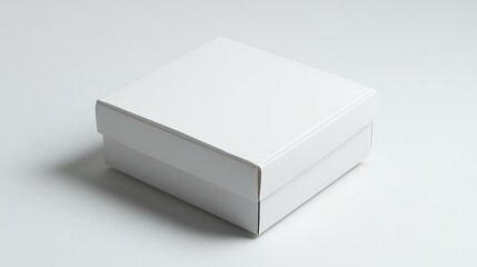 Fototapeta premium A white cardboard box with no writing on it