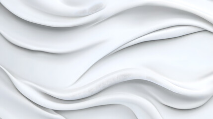 Fototapeta premium Elegant and minimalist white wave texture. Abstract smooth elegant white fabric silk texture soft background, flowing satin waves