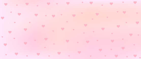 Heart Background. Beautiful Confetti Hearts Falling on Background. Invitation Template Background Design, Greeting Card, Poster. Valentine Day. Vector illustration	
