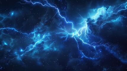 Electric Storm in the Night Sky
