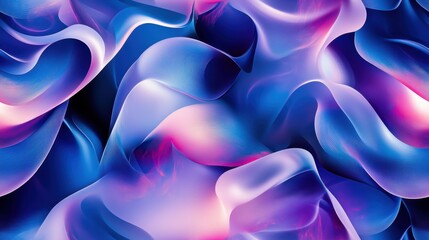 Obraz premium Colorful Blue and Pink Wave Pattern