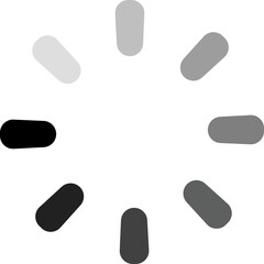 Loading icon. Video data load. Loading bar progress icon. Download progress. Loading status. Vector