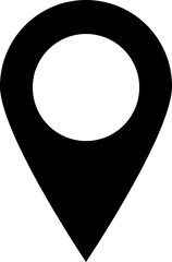 Location icon. Map pin sign. location pin place marker. Map marker pointer icon. Location indicator GPS location symbol. Vector icon on transparent background.