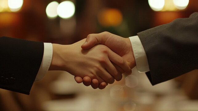 Partnership, handshake and business people in office for deal, welcome or onboarding for b2b collaboration. Meeting, teamwork and shaking hands for agreement, consulting or introduction with trust