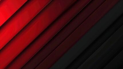 Obraz premium Abstract Geometric Background with Red and Black Stripes
