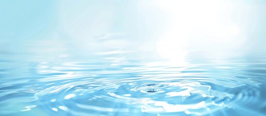 Obraz premium Water Droplet Ripples on a Calm Surface