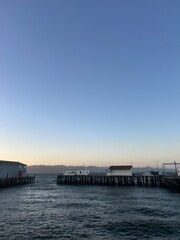 Obraz premium pier at sunset