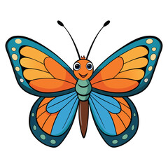 butterfly on white background