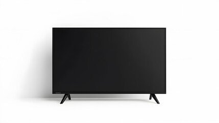 Naklejka premium front view LCD tv isolated on white background, mock up