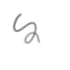 Naklejka premium Thin hairs brush strokes art