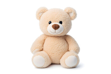 Teddy bear toy, isolated on white background