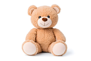 Obraz premium Teddy bear toy, isolated on white background