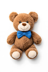 Obraz premium Teddy bear toy, isolated on white background