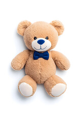 Fototapeta premium Teddy bear toy, isolated on white background