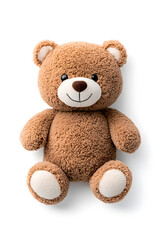 Obraz premium Teddy bear toy, isolated on white background