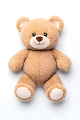 Obraz premium Teddy bear toy, isolated on white background