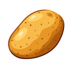 cartoon-style potato with a simple design