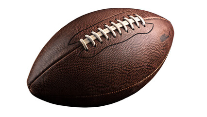 american football isolated on white