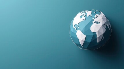 Fototapeta premium 3D visualization of a decentralized global payment system, smart technology enabling international success