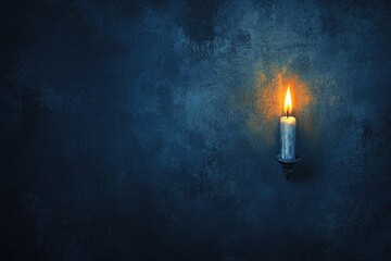 A single flickering flame against a dark background, symbolizing the undying spirit of freedom