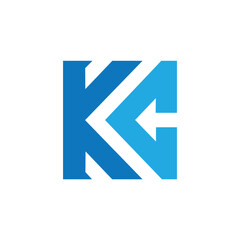 kc logo design vector template, initial kc letter logo, ck logo design, initial ck letter logo vector design, Letters CK and KC 3D Monogram Logo, Suitable for business with CK or KC initials, KC logo 