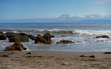waves on the beach