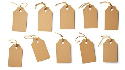 A row of tags with the word "tag" on them