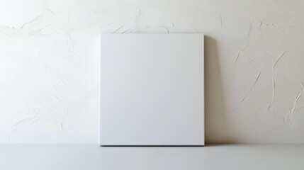 Naklejka premium Blank white flyer mockup illustration isolated on white background