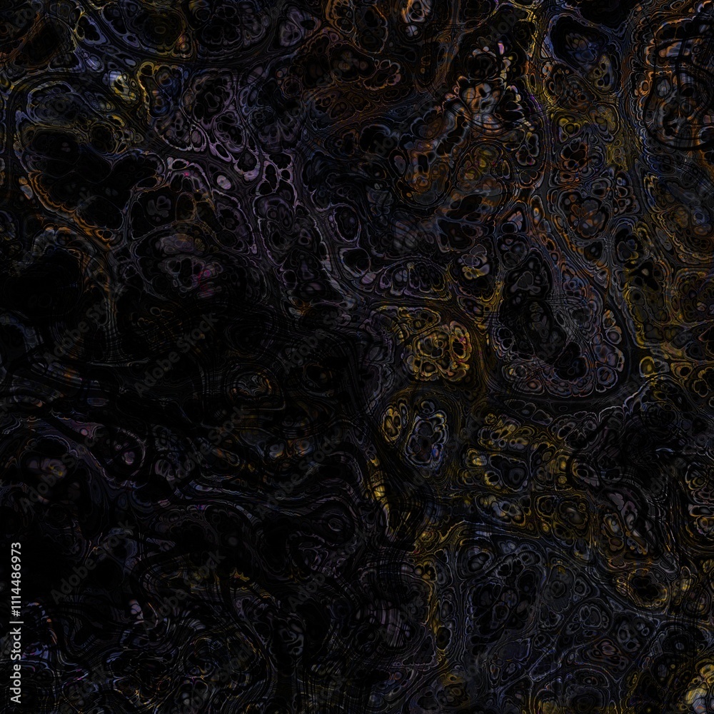 Aufkleber intricate golden organic shapes gracefully create a striking and eyecatching abstract design against