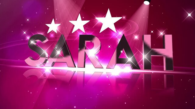 Name sarah with star