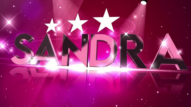 Name sandra with star